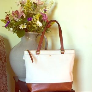 Leather Fossil tote bag